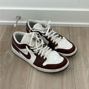Nike White and Brown Sneakers